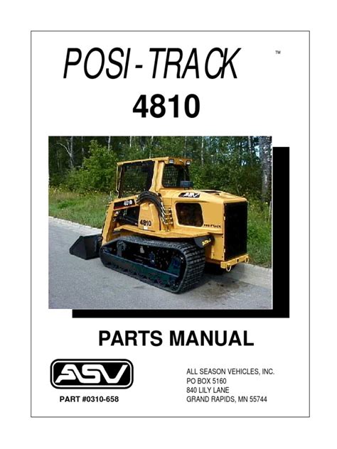 asv 4810 skid steer specs|asv parts catalog.